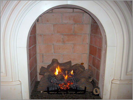 Rebuilt firebox and new gas log set in Colts Neck, NJ